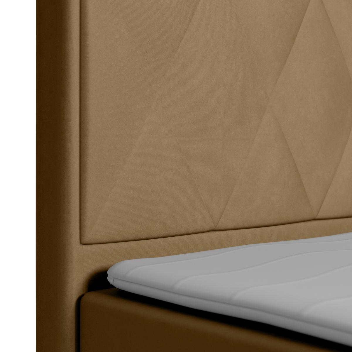 Boxspringbett mit Bettkasten Porto 180x200 cm Beige - Beige/Schwarz, MODERN, Holz/Kunststoff (180/200cm) - MID.YOU