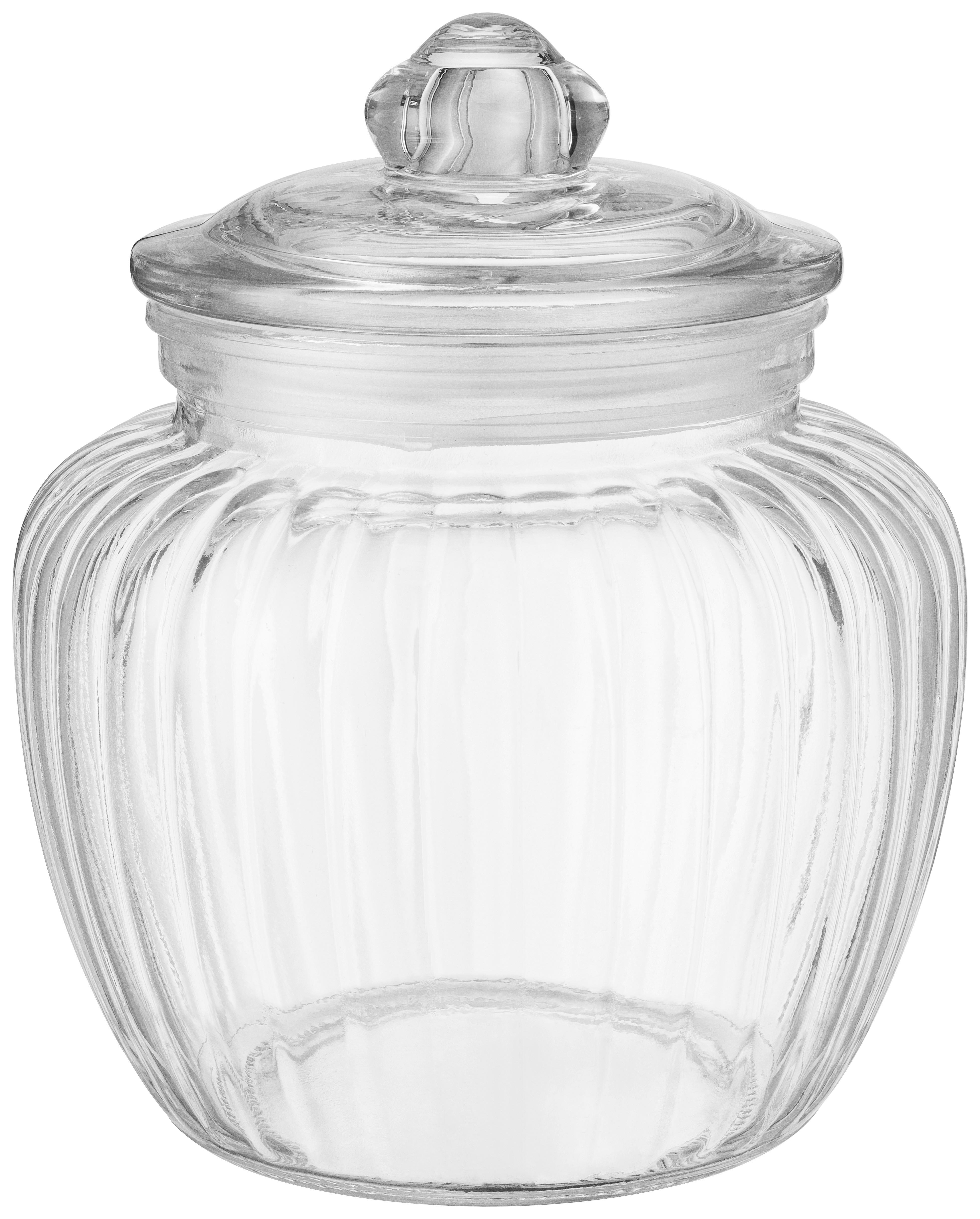 VORRATSGLAS ZOE - Klar/Weiß, KONVENTIONELL, Glas/Kunststoff (14,8/14,8/18cm) - James Wood