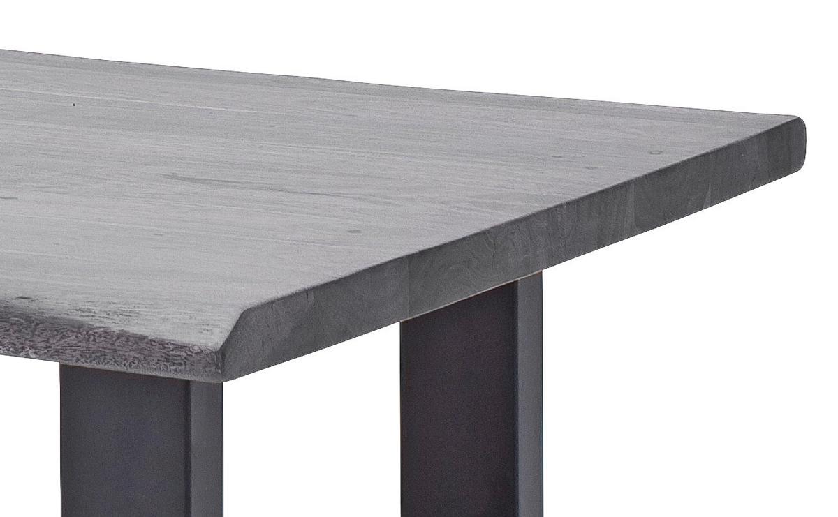 Couchtisch Holz Massiv Cartagena, Akazie - Anthrazit/Grau, MODERN, Holz/Metall (75/45/75cm)