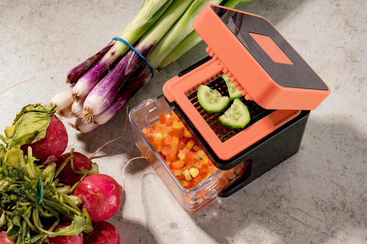 Küchenhelfer-set Nicer Dicer Spicy Orange 5 -Teilig. - Schwarz/Orange, Basics, Kunststoff/Metall - Genius