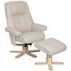 Relaxsesselset Serenity Creme B: 80 Cm - Creme/Naturfarben, Design, Holz/Textil (80/109/79cm) - Livetastic