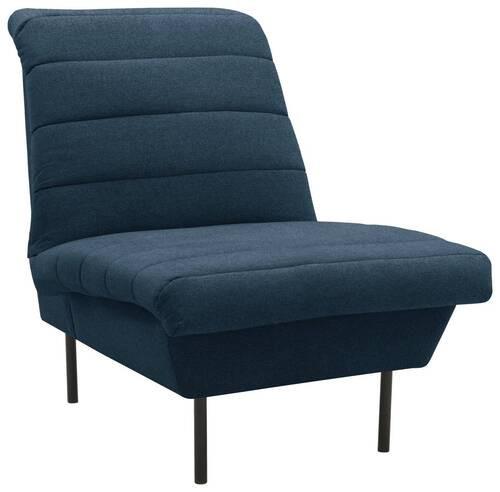 Sessel Looks Ix - Schwarz/Dunkelblau, Design, Textil (72/92/103cm) - LOOKS by W.Joop