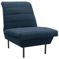 Sessel Looks Ix - Schwarz/Dunkelblau, Design, Textil (72/92/103cm) - LOOKS by W.Joop