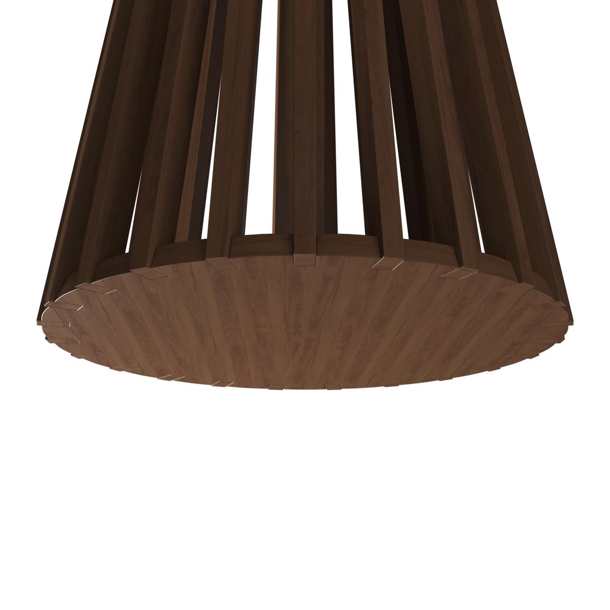 Jídelní stůl ENNIO 120 - barvy vlašských ořechů, Moderní, kov/dřevo (120/75cm) - Bessagi Home