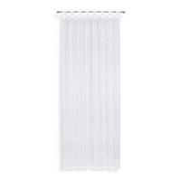 Vorhang Mit Schlaufen Und Band Arzu 140x255 Cm Weiß - Weiß, MODERN, Textil (140/255cm) - Luca Bessoni