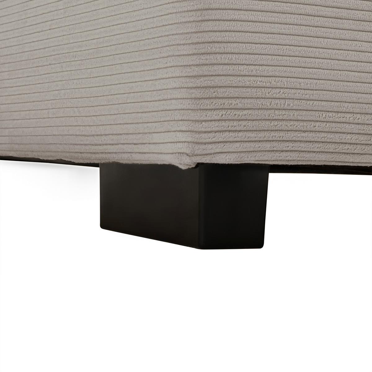 Rohová sedačka PEDRO, ľavá, béžová, s vankúšmi - čierna/béžová, Modern, textil/plast (190/83/300cm) - Mömax