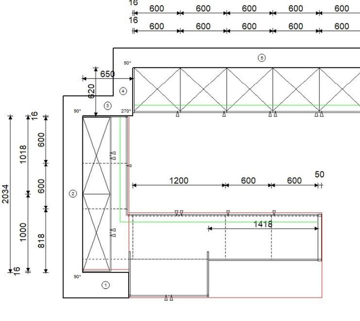 Plánovateľná kuchyňa Florenz šírka cca 240 cm
