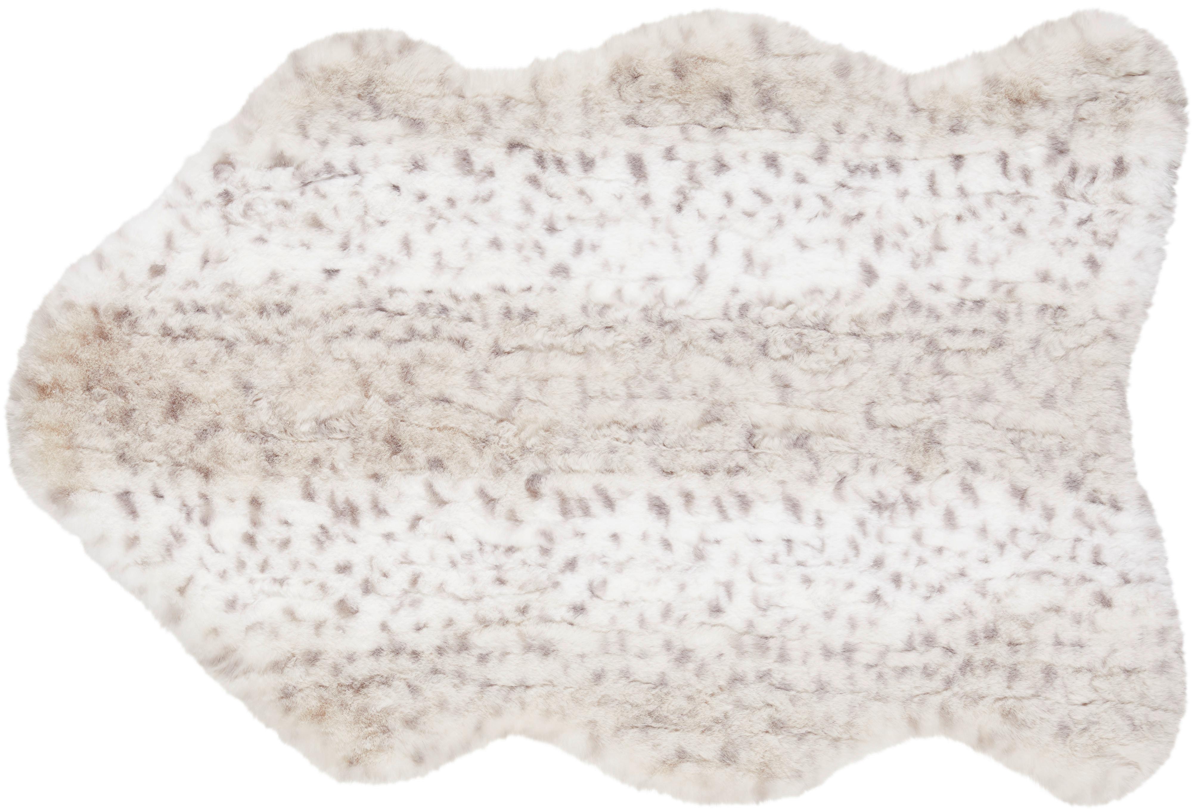 FELLTEPPICH Leopard, 100% Polyester - Schwarz/Weiß, ROMANTIK / LANDHAUS, Textil (90/60cm) - James Wood