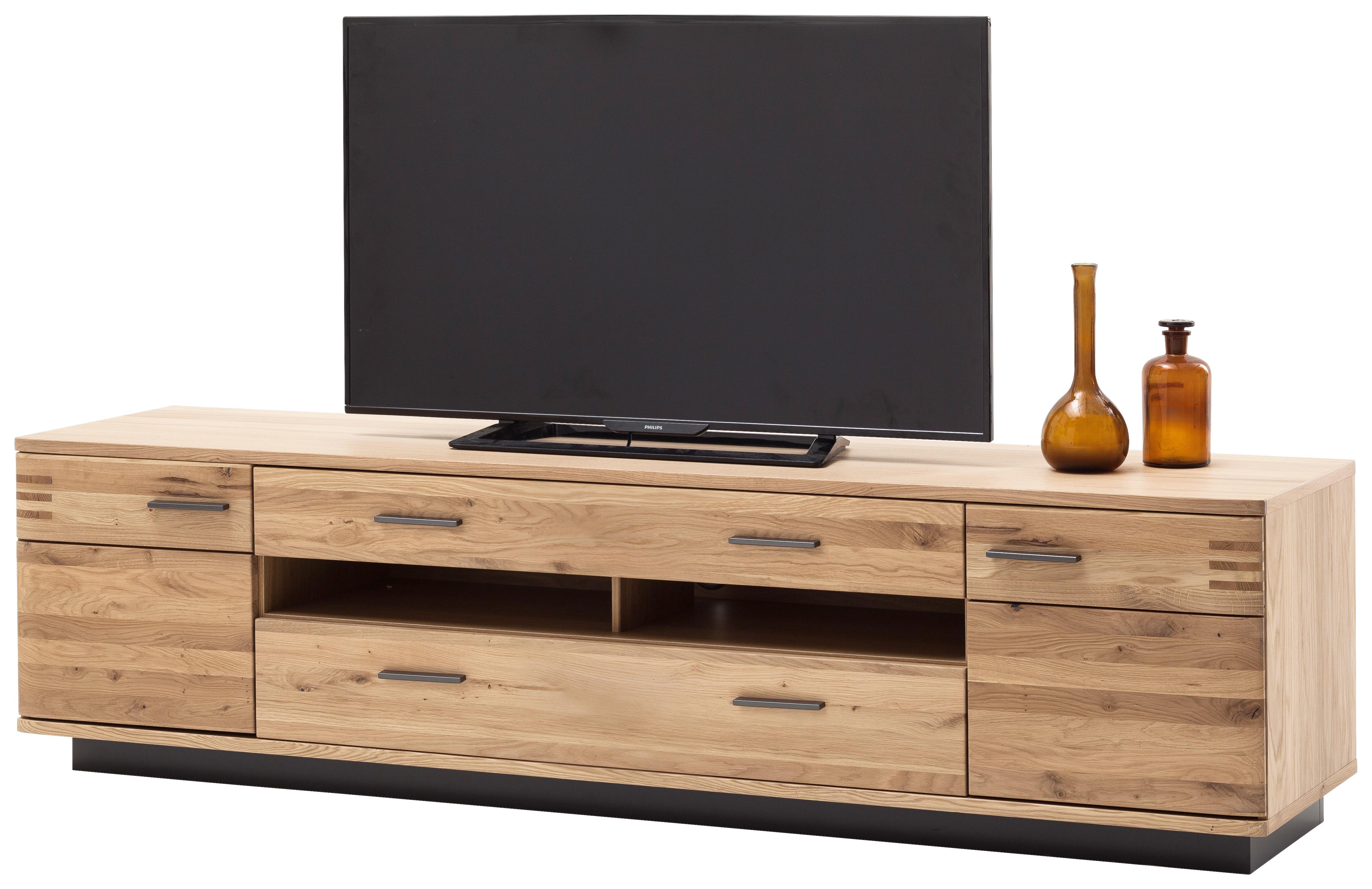 TV-Element Salvador B: 210 cm Eiche Dekor - Eichefarben/Schwarz, Design, Holz/Holzwerkstoff (210/56/50cm) - Livetastic