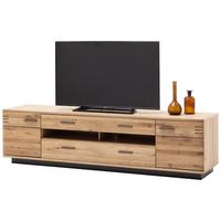 TV-Element Salvador B: 210 cm Eiche Dekor - Eichefarben/Schwarz, Design, Holz/Holzwerkstoff (210/56/50cm) - Livetastic