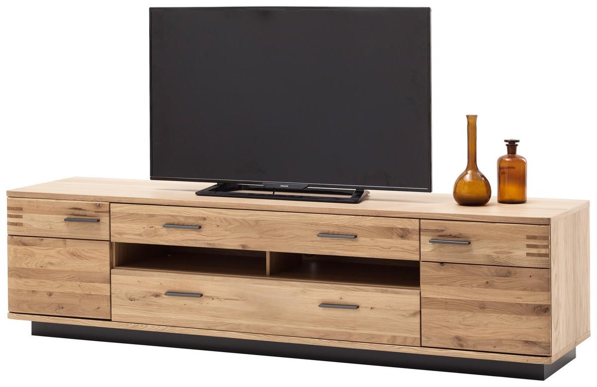 TV-Element Salvador B: 210 cm Eiche Dekor - Eichefarben/Schwarz, Design, Holz/Holzwerkstoff (210/56/50cm) - Livetastic