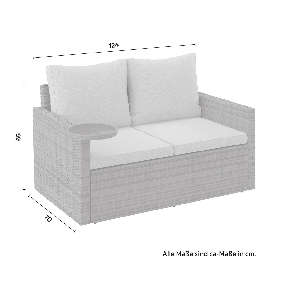 ZAHRADNÍ SADA HENRY - šedá/hnědá, Natur, kov/plast (124/65/70cm) - Mömax