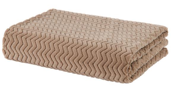 Kuscheldecke Talisha Taupe 130x170 Cm - Taupe, MODERN, Textil (130/170cm) - Luca Bessoni