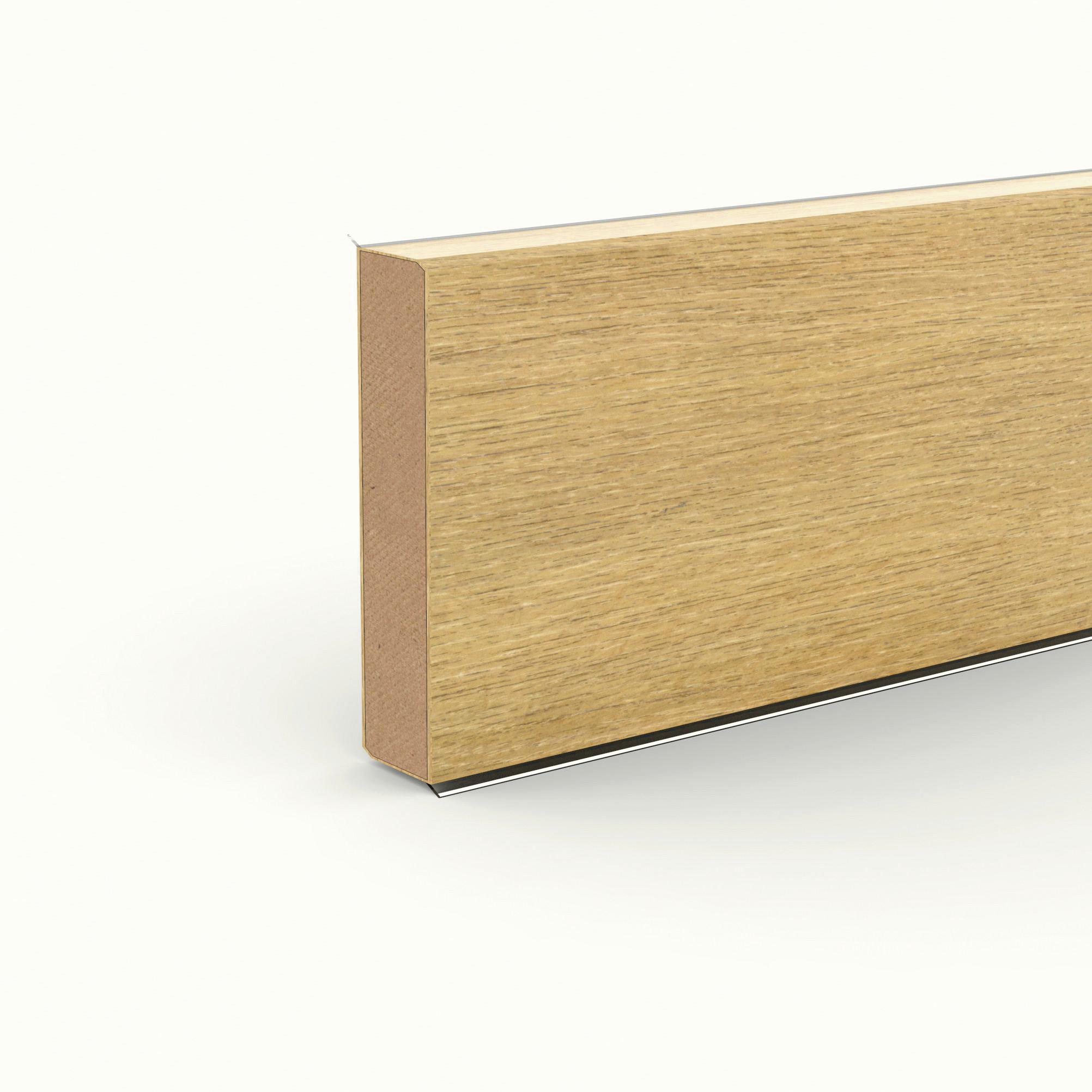 Sockelleiste Doellken Cubu60 Normandie - Braun, Basics, Holzwerkstoff (250/1.3/6cm)