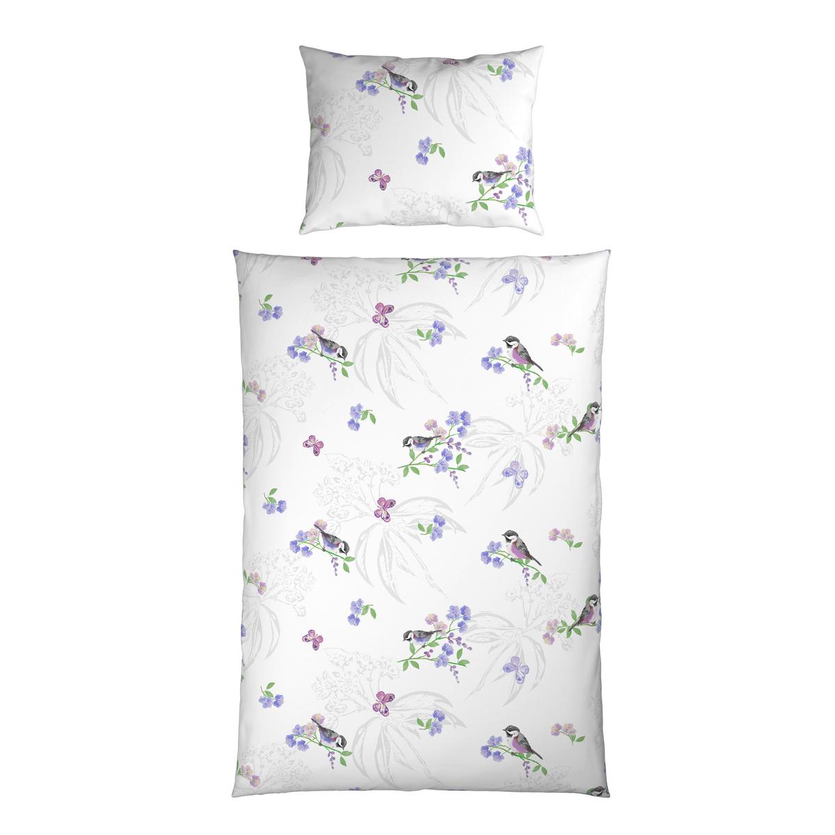 Bettwäsche Amalia - Blau/Weiß, ROMANTIK / LANDHAUS, Textil - James Wood