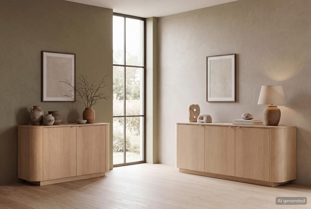 Sideboard Adriatico Eichefarben B: 131 cm - Eichefarben, Design, Holzwerkstoff (131/76/43cm) - MID.YOU
