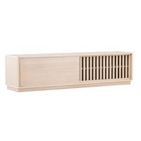 Lowboard Lugo Weiß/Eiche B: 180cm - Eichefarben/Weiß, Design, Holzwerkstoff (180/45/40cm) - Livetastic