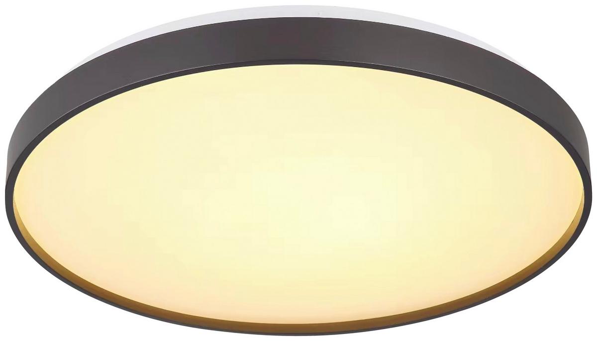 Led Mennyezeti Lámpa Luka - opál/antracit, Modern, műanyag/fém (48cm) - Luca Bessoni