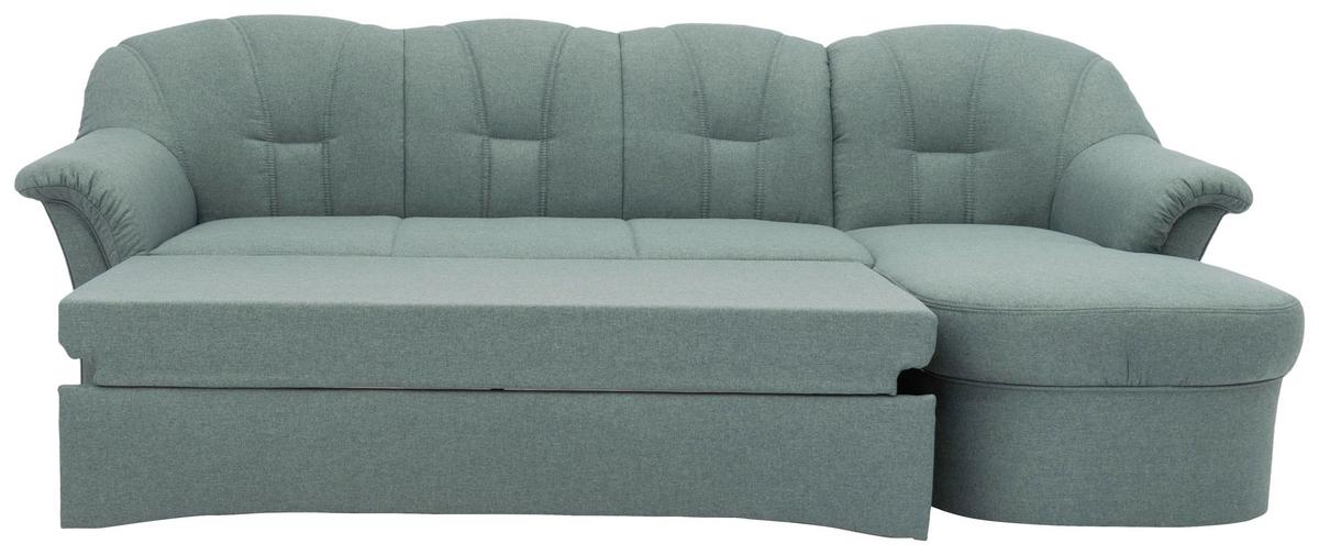 Ecksofa Mit Schlaffunktion Papenburg Hellblau - Schwarz/Hellblau, KONVENTIONELL, Textil (233/142cm) - MID.YOU