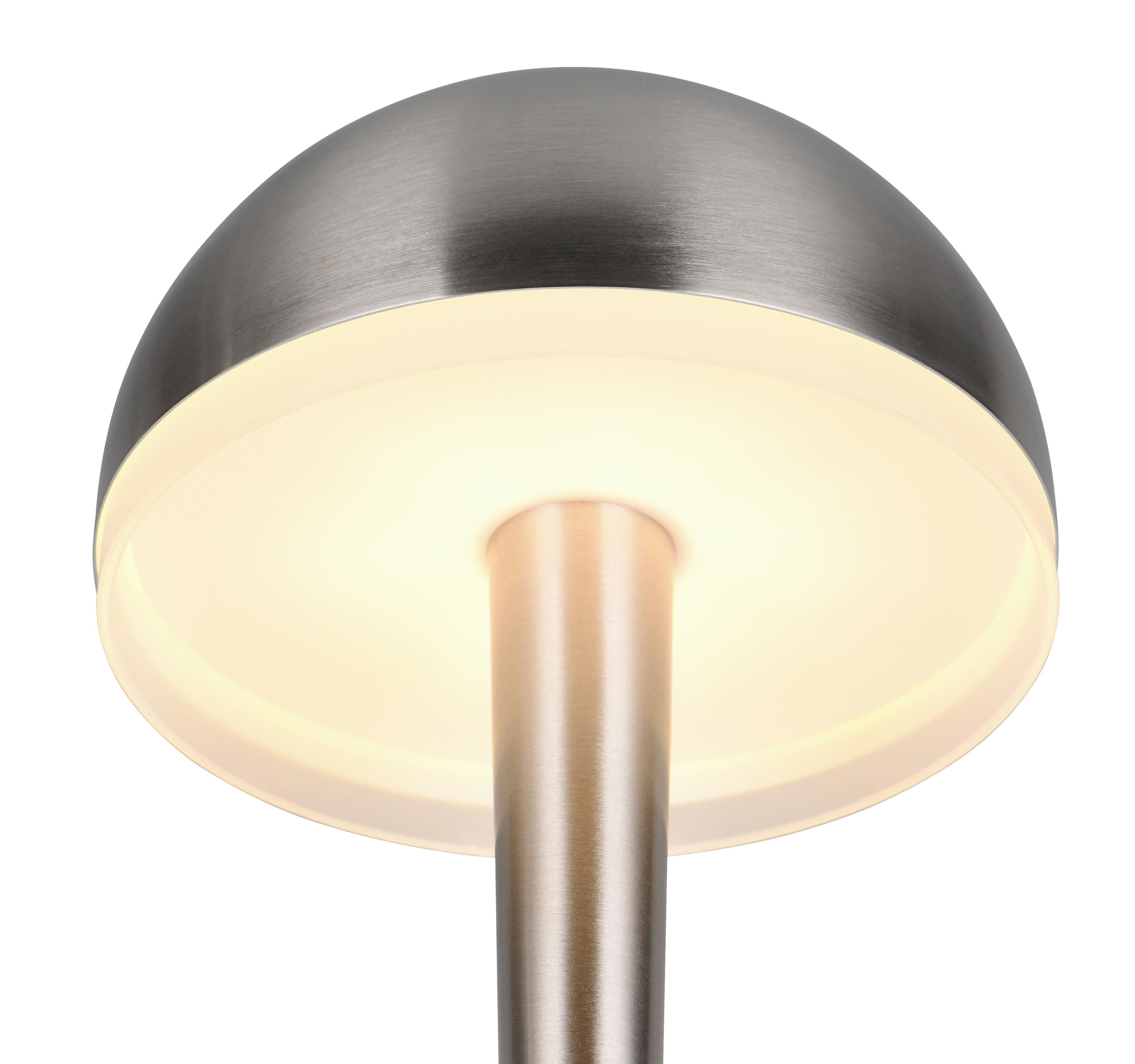 LED-Tischleuchte, Nickel R54541107 - Transparent/Nickelfarben, Basics, Kunststoff/Metall (15,4/29,5cm)