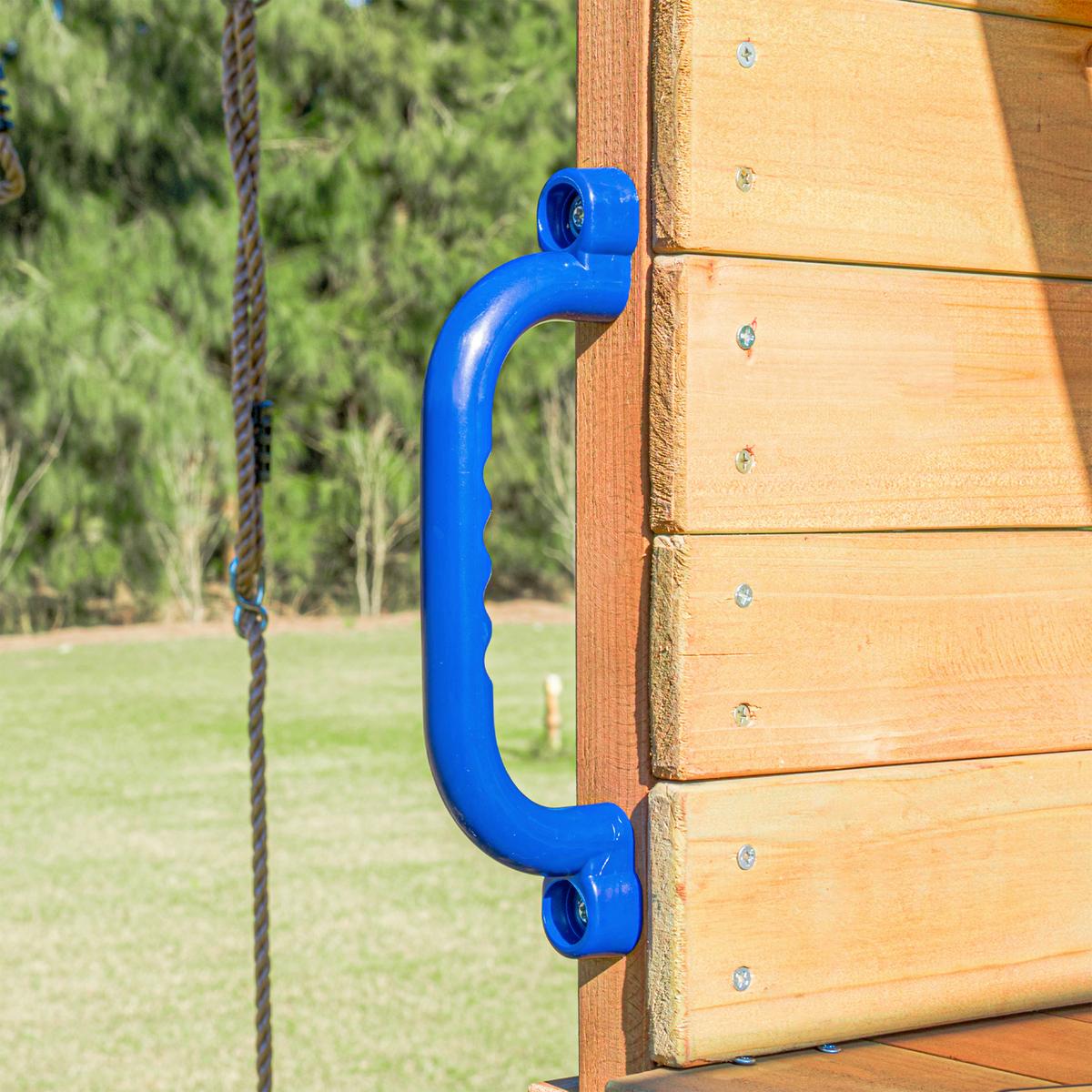 Spielturm mit Rutsche Lila - Anthrazit/Lila, Basics, Holz/Kunststoff (482/500/338cm) - Ambia Garden