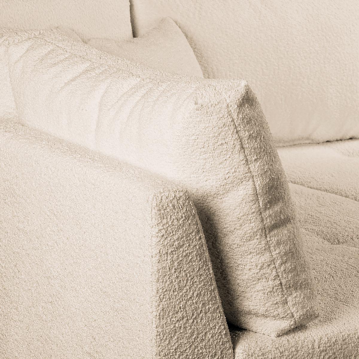 Ecksofa Ariella Weiß S: 161x231 cm - Naturfarben/Weiß, Design, Textil (161/231cm) - Livetastic