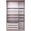 Kleiderschrank New York A - Eichefarben/Weiß, KONVENTIONELL, Holz/Holzwerkstoff (135/236/58cm) - Ombra