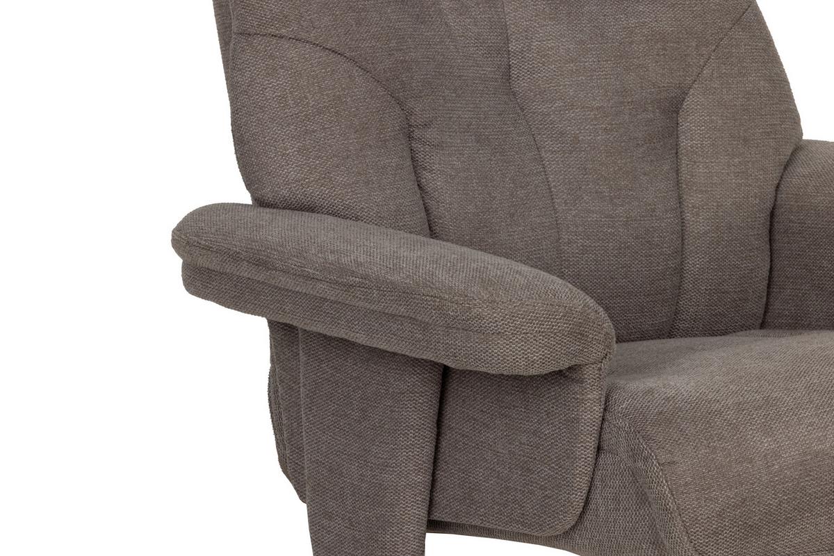 Relxsesselset Serenity Grau B: 80 Cm - Naturfarben/Grau, Design, Holz/Textil (80/109/79cm) - Livetastic