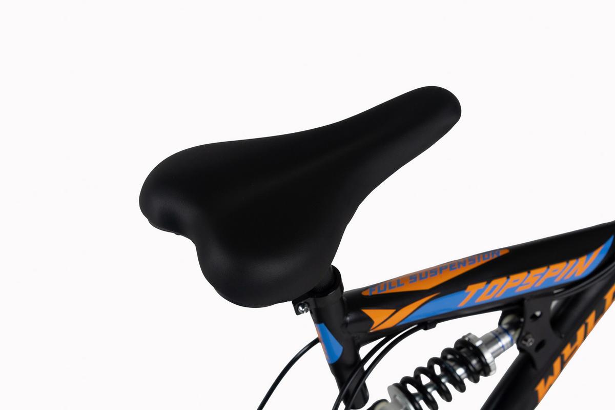 Mountainbike 26'' WYLD Topspin schwarz/blau - Schwarz, MODERN, Metall (25cm)