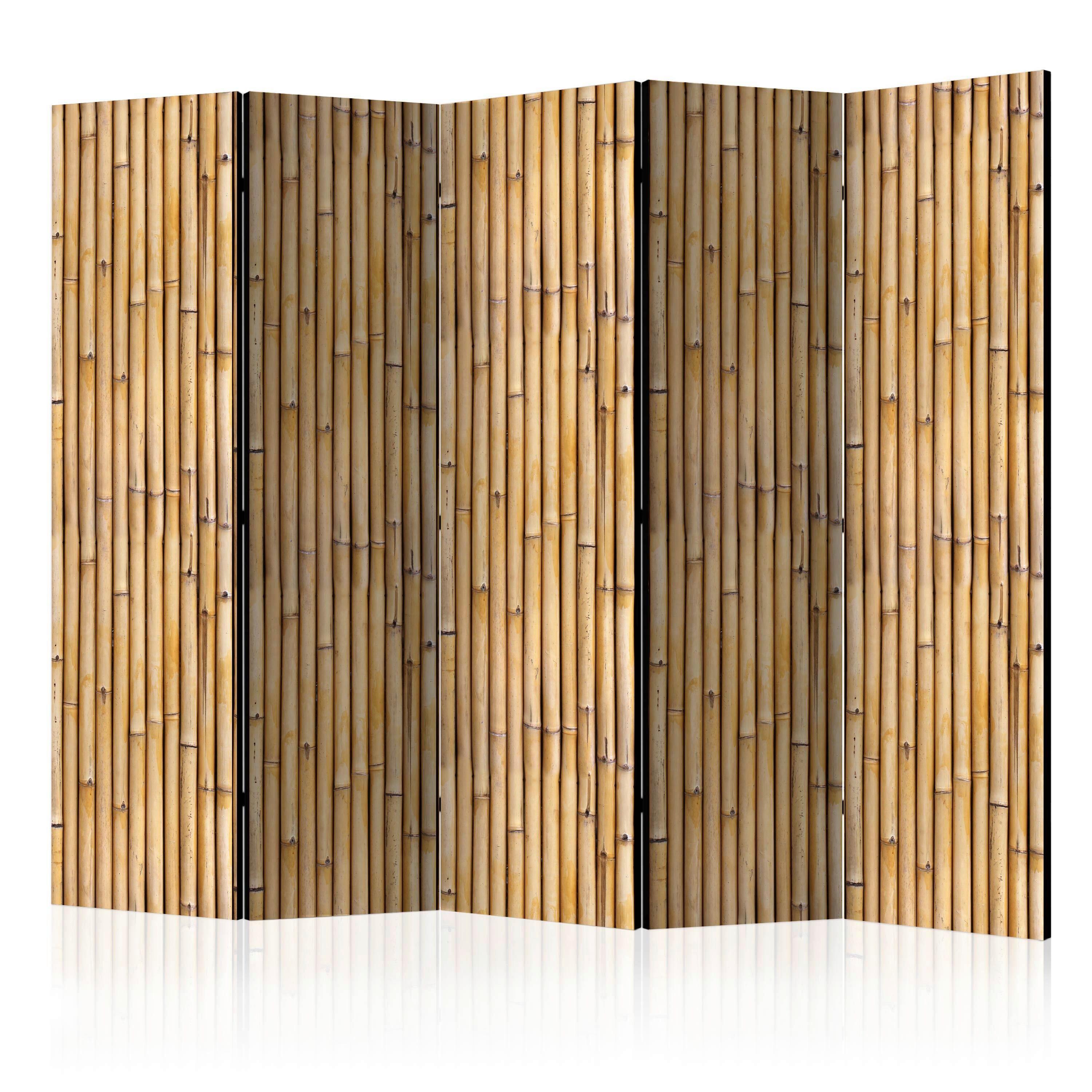 Paravent Braun Beige B: 225 Cm - Beige/Braun, Basics, Holz/Textil (225/172/3cm) - artgeist