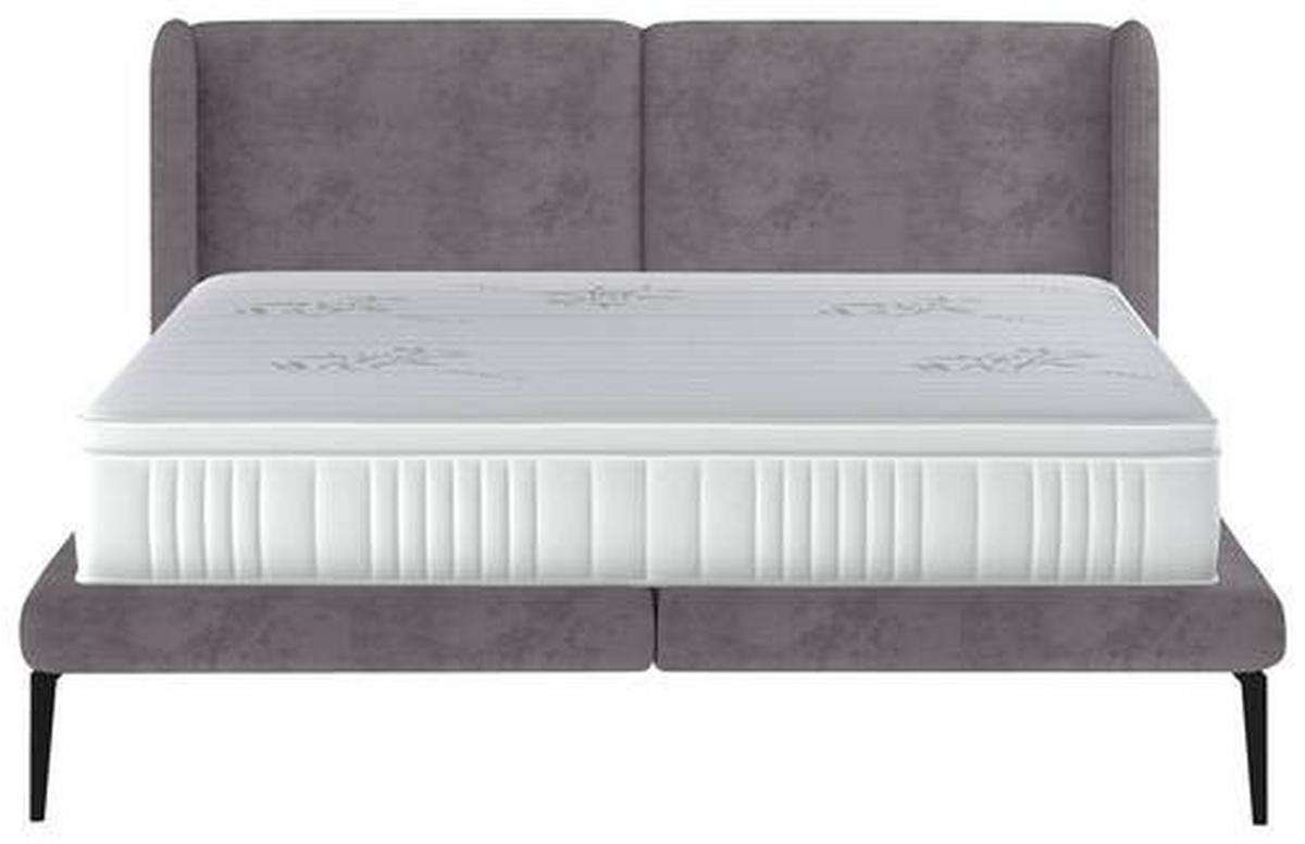 Polsterbett Tessina Sorisso - Graubraun/Creme, MODERN, Textil (180/200cm) - Livetastic