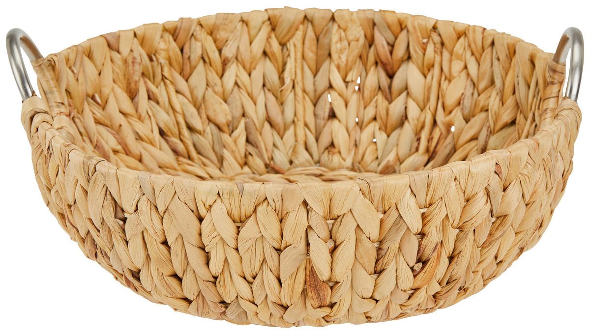 Dekoschale Algimantas L Naturfarben DxH: 38x17 cm - Naturfarben, Basics, Naturmaterialien/Metall (38/17cm) - Ondega