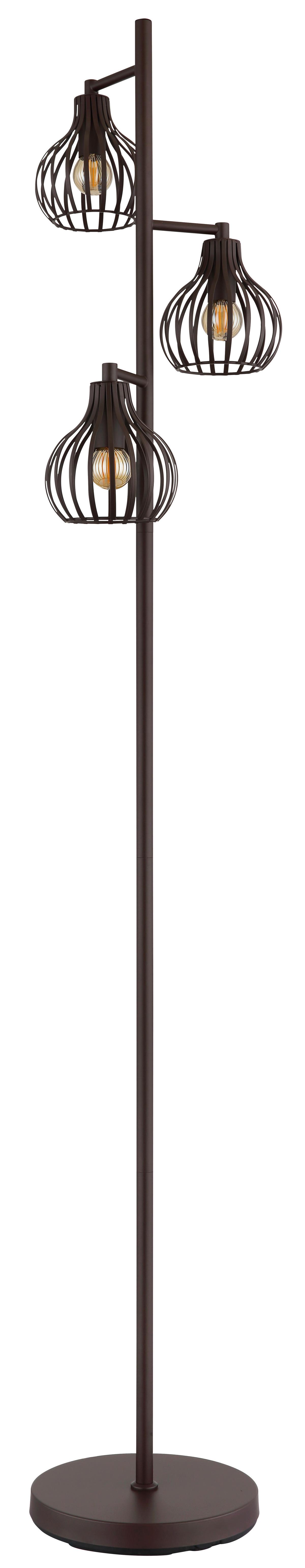 Stehleuchte Exkl. 3xe14, 40w - Rostfarben/Schwarz, Design, Kunststoff/Metall (31/161cm) - Globo