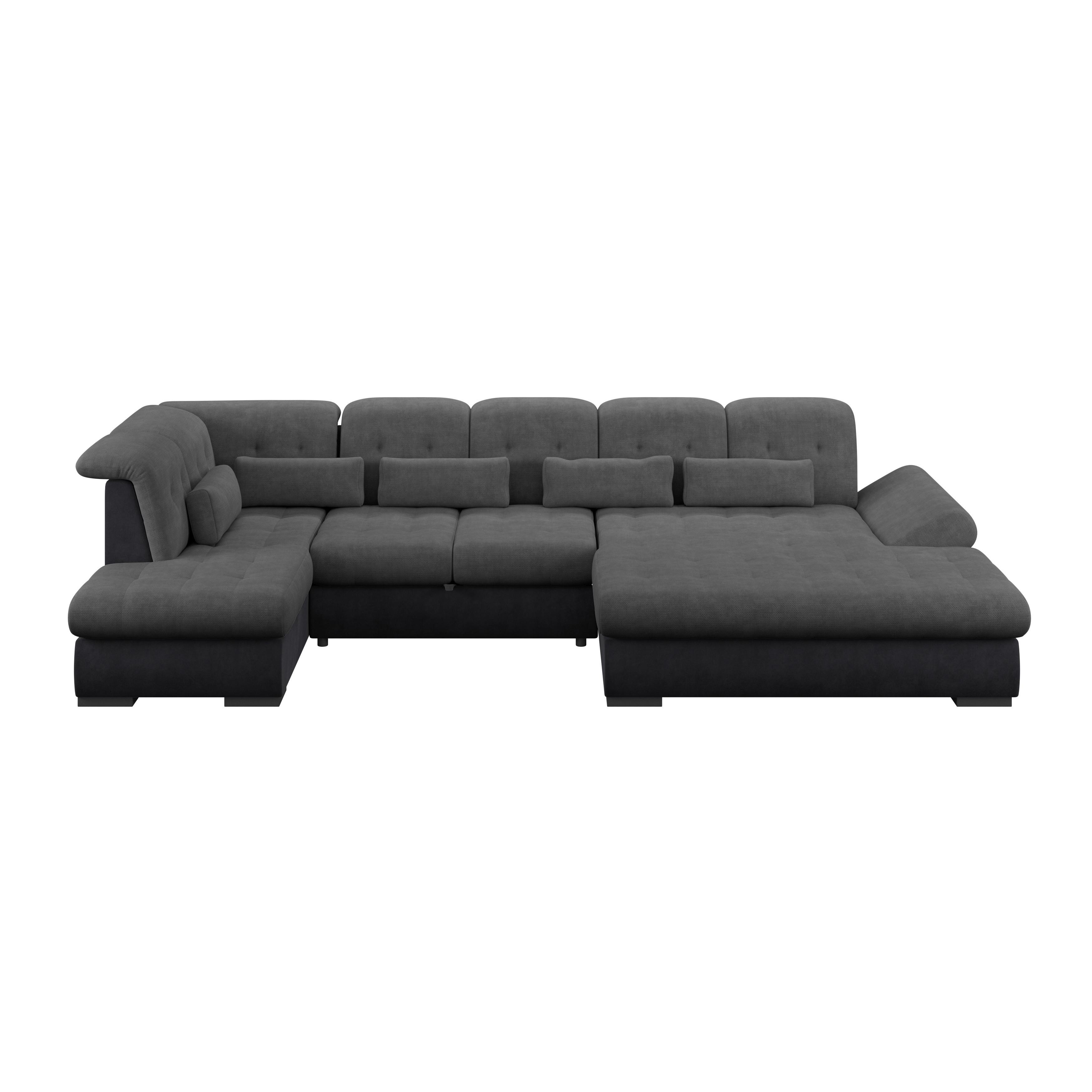 Wohnlandschaft Madera Anthrazit B: 212 cm