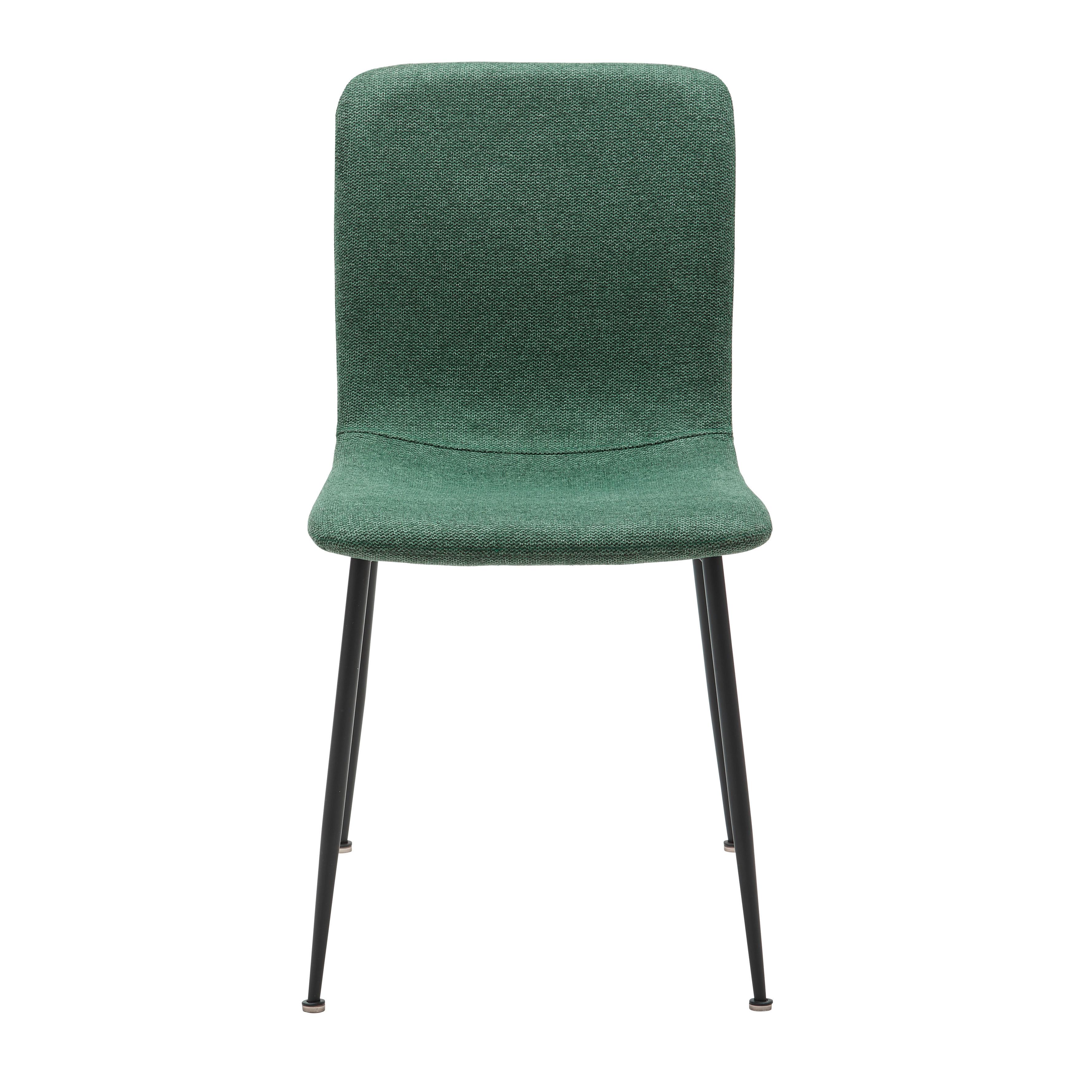 Jídelní Židle Nele Zelená - černá/zelená, Moderní, kov/dřevo (43/83/56cm) - P & B