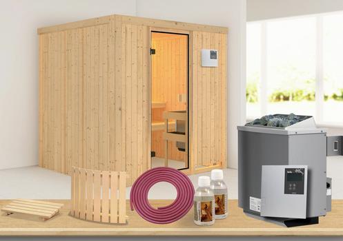 59900008 - Sauna CASSIS FRONTEINSTIEG 77414 Sauna mit Ofen und Zubehör