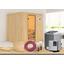 Sauna Cassis mit externer Steuerung - Naturfarben, MODERN, Holz (196/198/196cm) - Karibu Sauna Cassis mit externer Steuerung - Naturfarben, MODERN, Holz (196/198/196cm) - Karibu