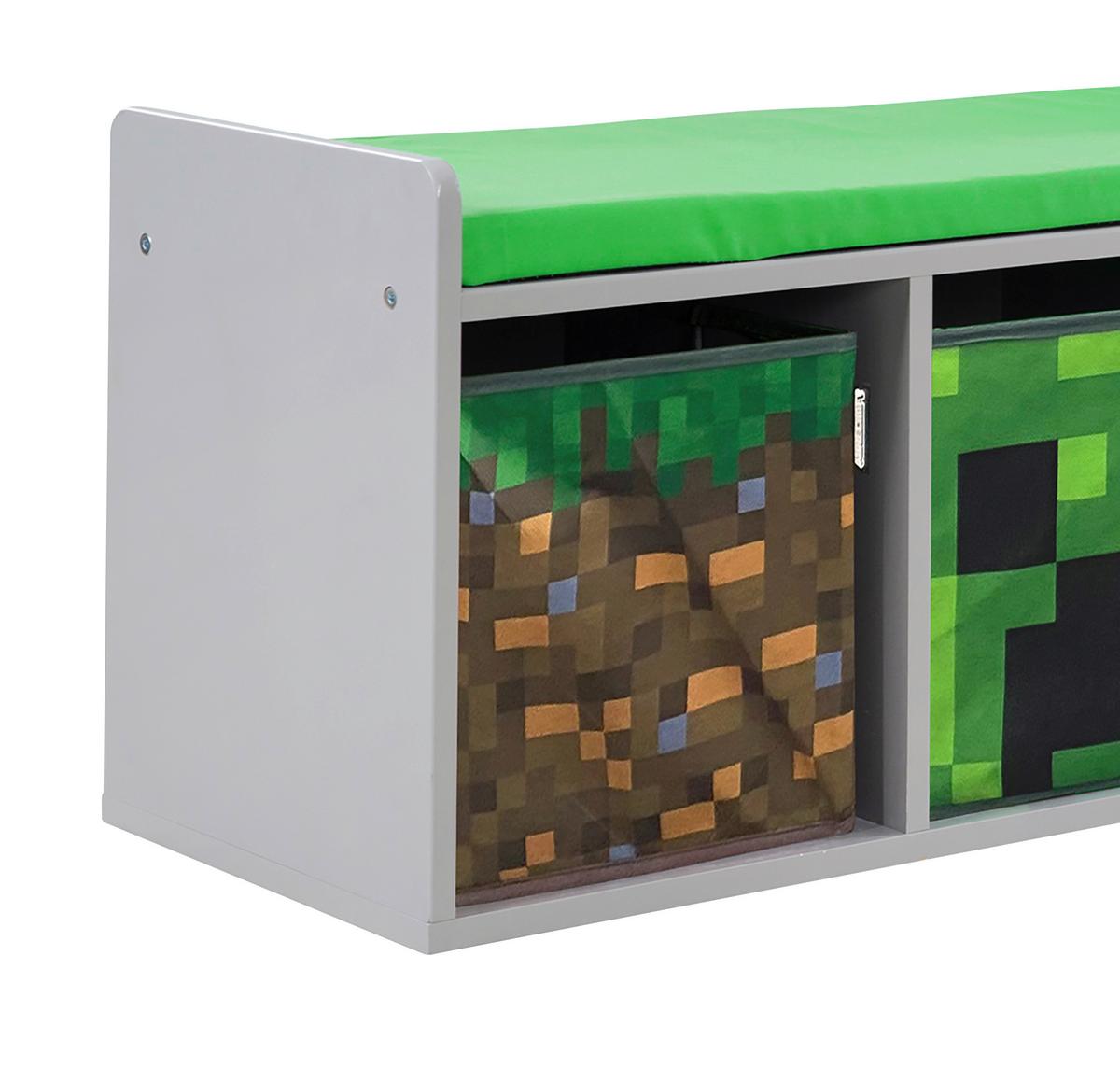Kindersitzbank Minecraft - Multicolor/Grau, MODERN, Holzwerkstoff/Textil (119/60/30cm) - Minecraft