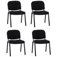 Besucherstuhl Xt 600 - Schwarz, Basics, Textil/Metall (58/84/48cm) - MID.YOU