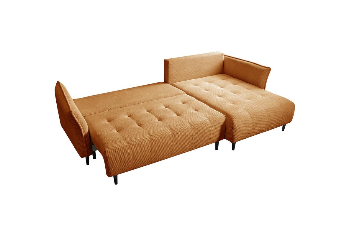 Ecksofa Monte Carlo Braun S: 160x290 Cm - Schwarz/Braun, Trend, Holz/Holzwerkstoff (160/290cm)