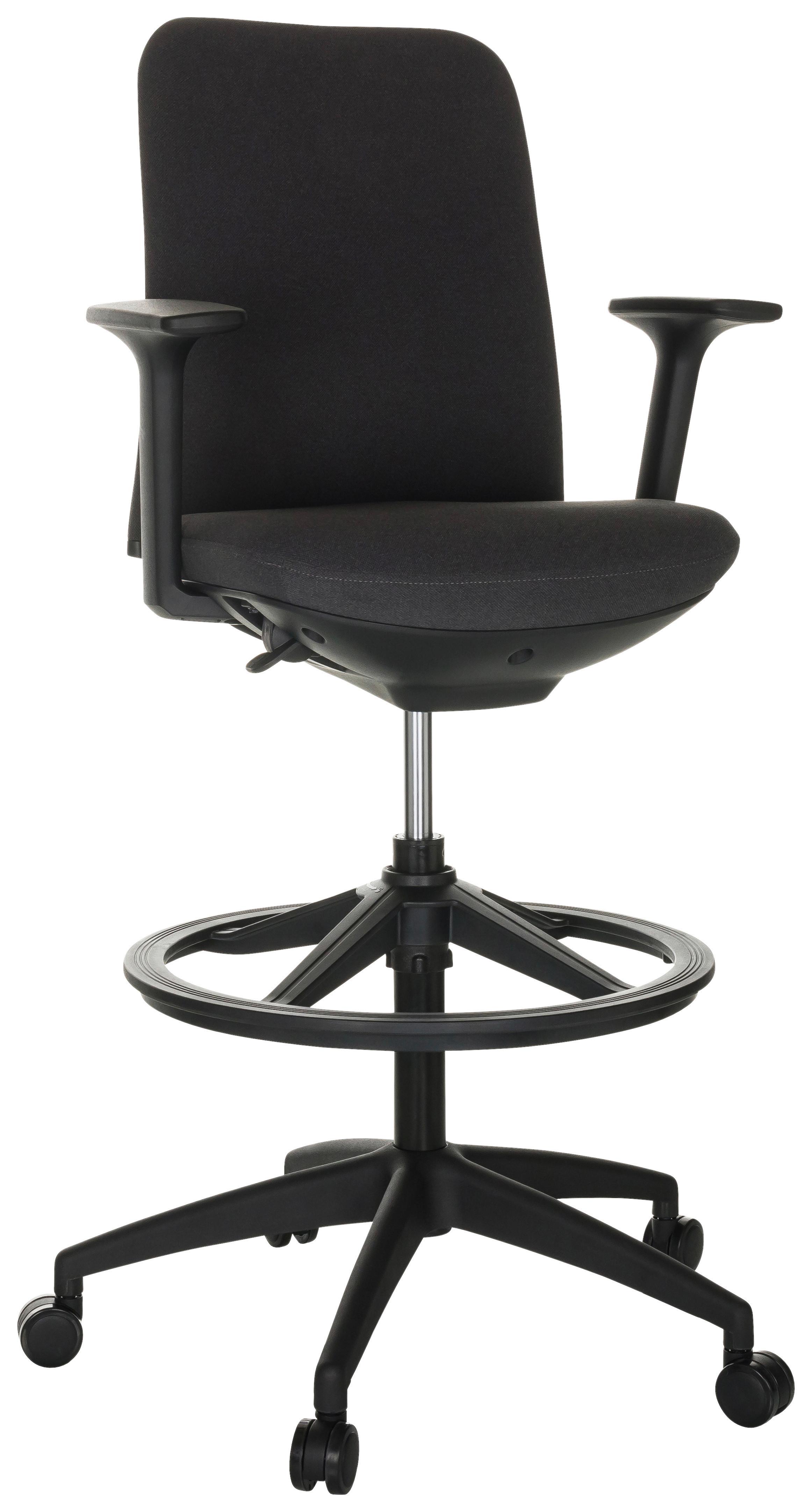 Drehstuhl Nestora Work - Schwarz, Basics, Kunststoff/Textil (73/115-140/73cm) - MID.YOU