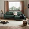 Ecksofa Mit Schlaffunktion & Bettkasten Bergamo Waldgrün - Waldgrün/Schwarz, MODERN, Textil (238/162cm) - Ondega