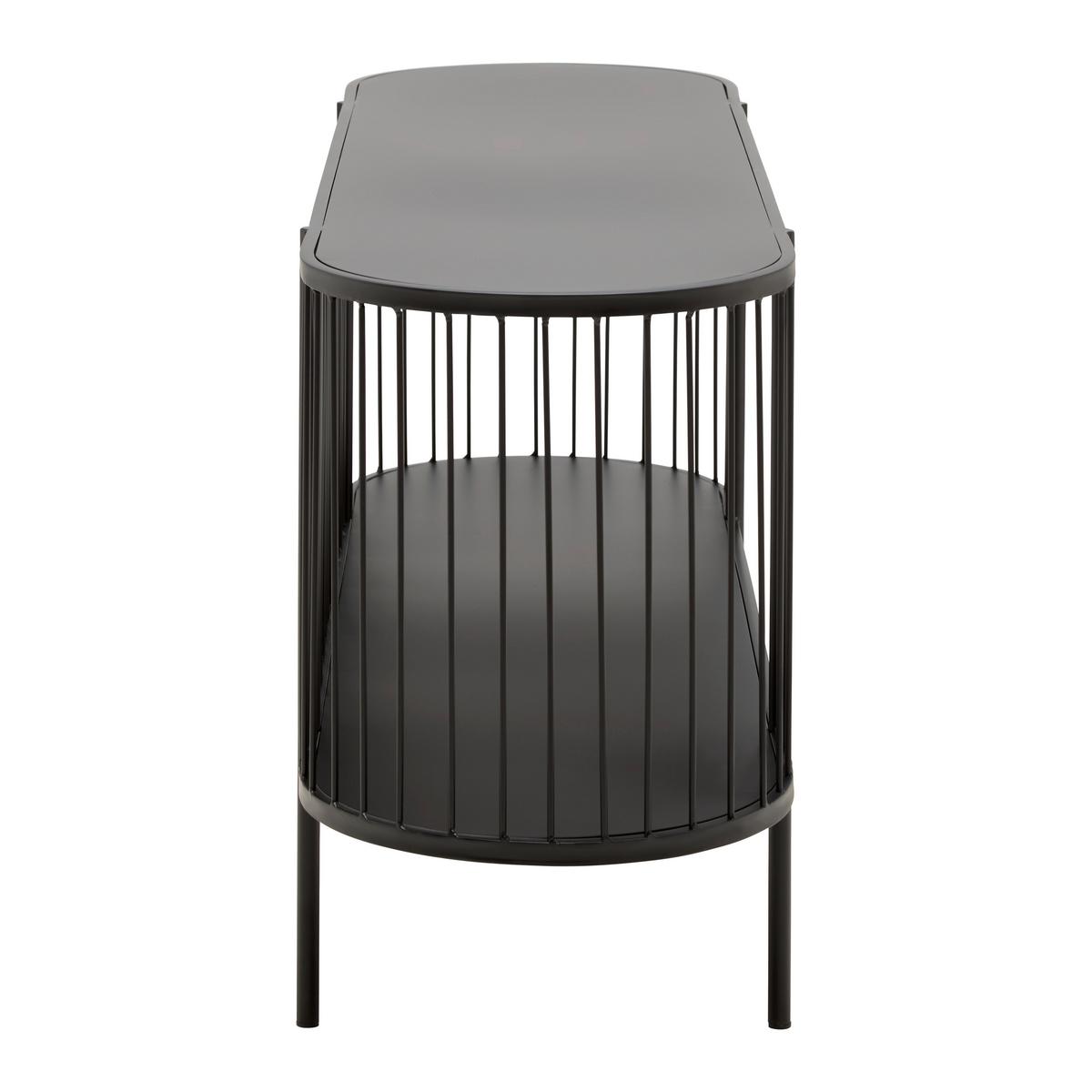 NÍZKÁ KOMODA TIAGO -EXKLUSIV- - černá, Lifestyle, kov (120/54/34cm) - Mömax