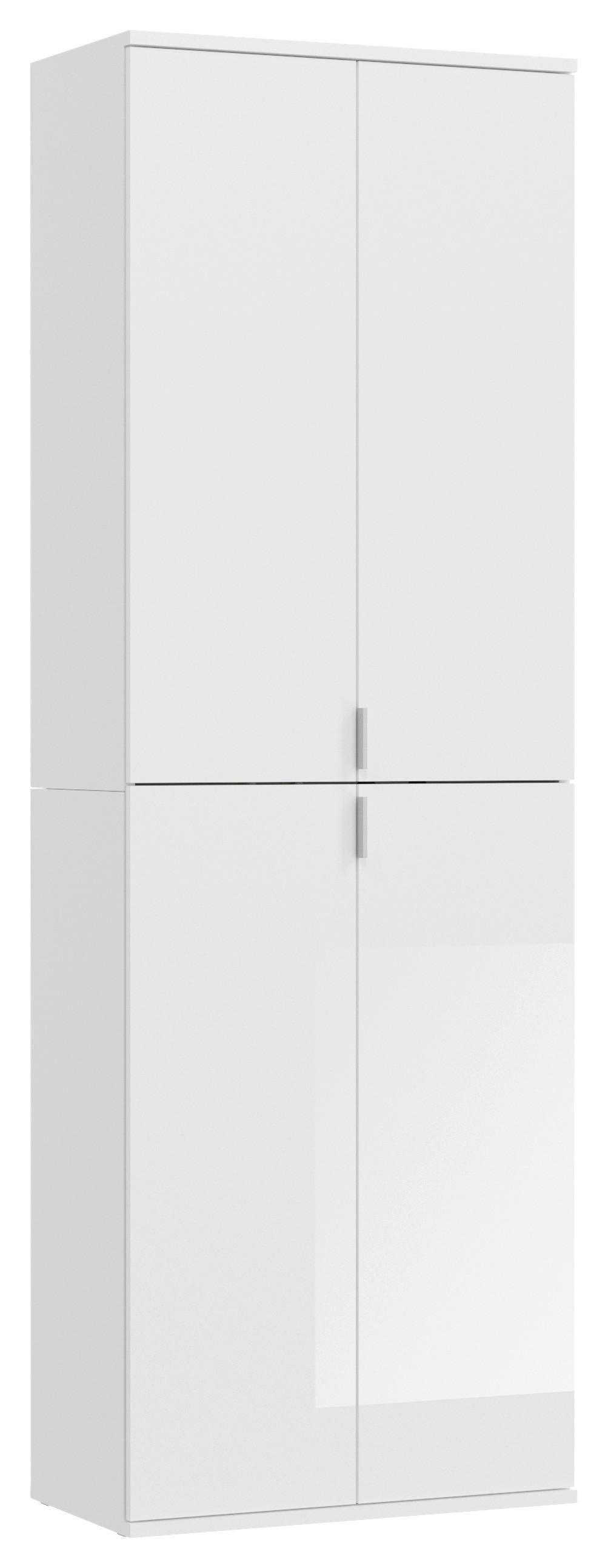 VIACÚČELOVÁ SKRIŇA PROJEKT X - čierna/biela, Modern, kov/kompozitné drevo (65/193/37cm) - MID.YOU