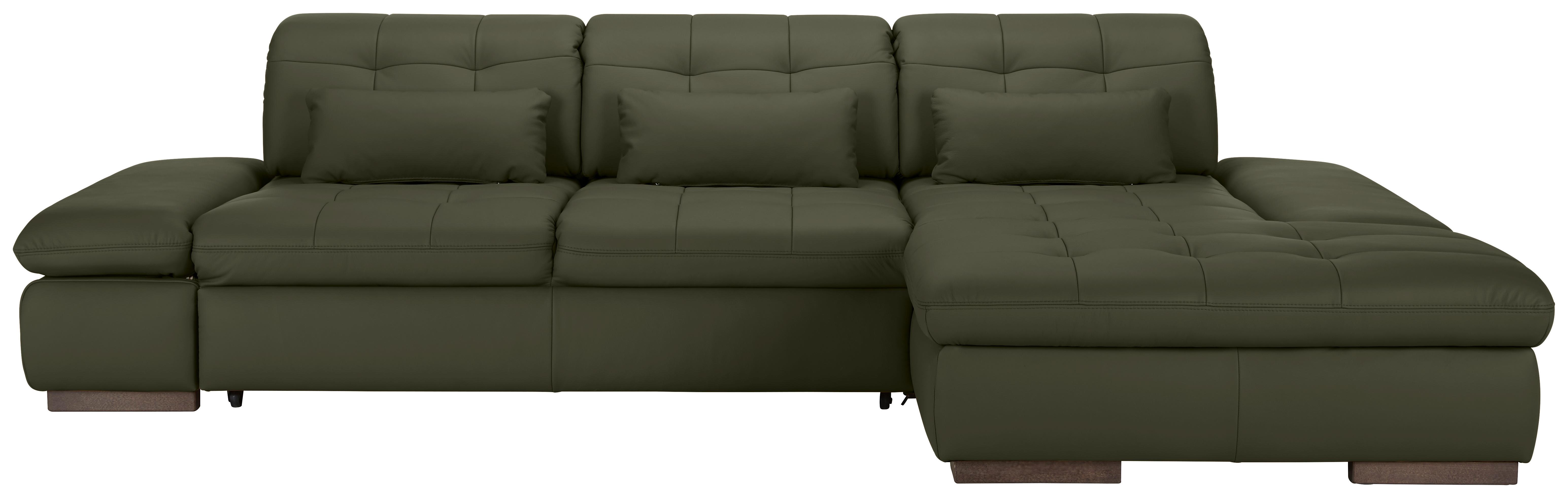 Rohová sedačka SANFINO, pravá, antracitová pravá kůže - barvy chromu/antracitová, Konvenční, kov/kůže (305/199cm) - Premium Living