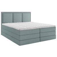 Boxspringbett Mit Topper 160x200 Cm Swing Ii K - Petrol, Design, Textil (160/200cm) - MID.YOU