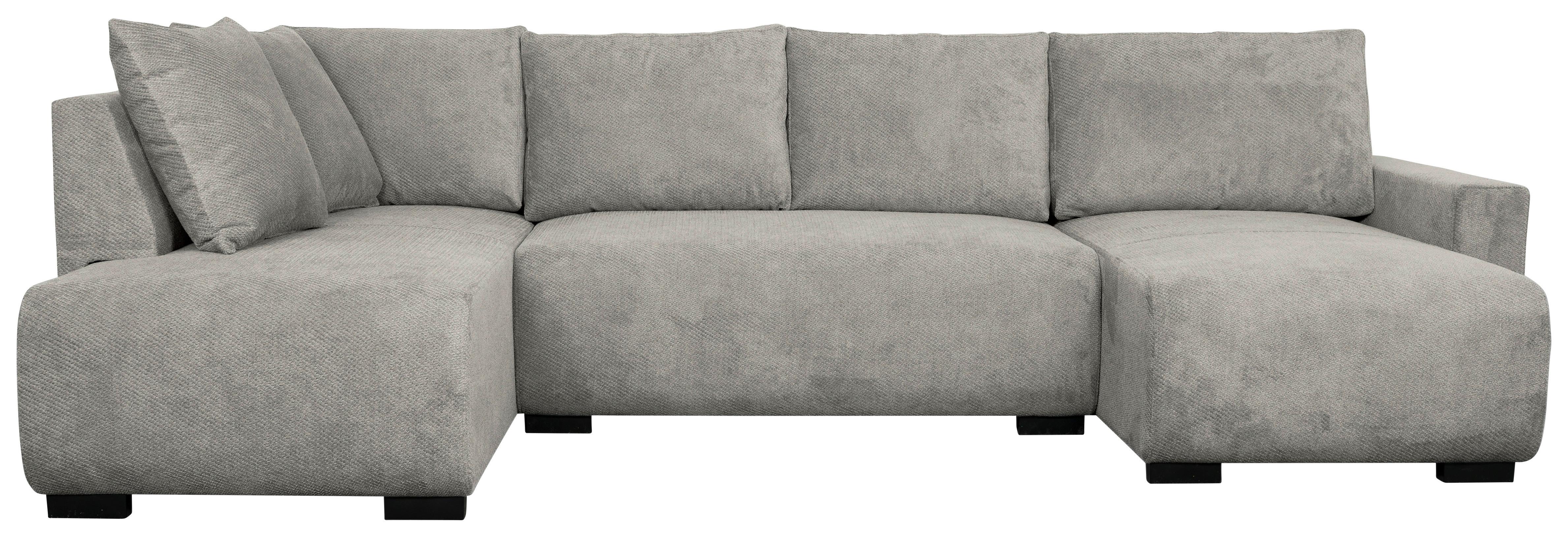 Wohnlandschaft Veronice Hellgrau B: 313 cm - Blau/Hellgrau, Trend, Textil (171/313/141cm)