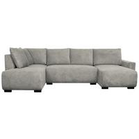 Wohnlandschaft Veronice Hellgrau B: 313 cm - Blau/Hellgrau, Trend, Textil (171/313/141cm)