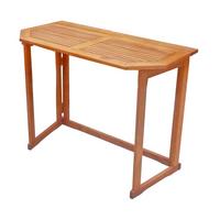 Balkontisch Klappbar Eukalyptusholz L 100 cm - Braun, Basics, Holz (100/50/75cm) - Gardenson