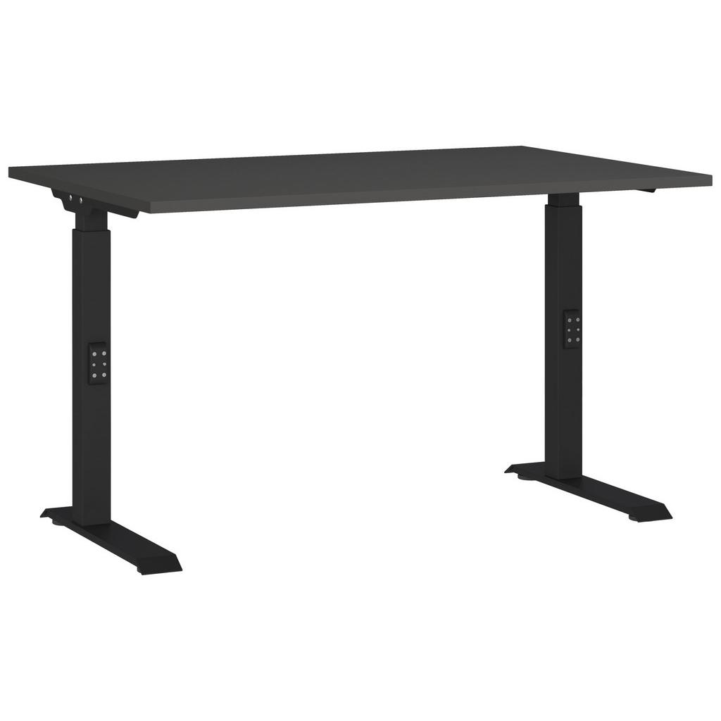 SCHREIBTISCH Schwarz/Graphitfarben L: 120cm